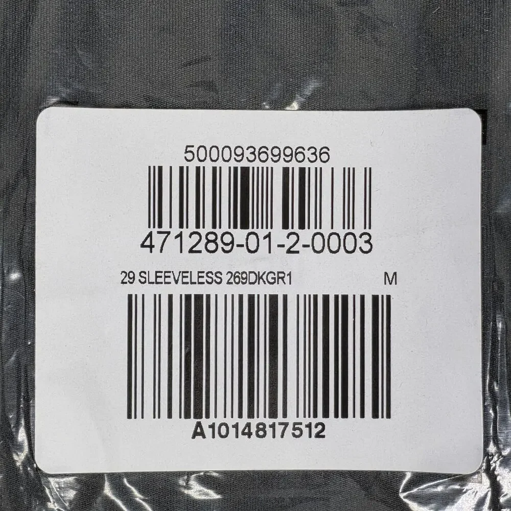 YEEZY GAP ENGINEERED BY BALENCIAGA T‑SHIRT TANK TOP – DARK GRAY – SIZE MEDIUM